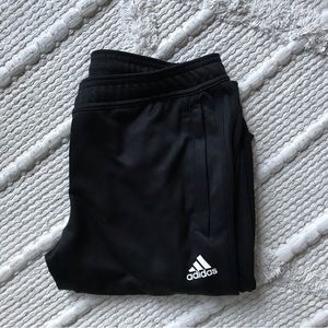 Adidas ClimaCool Track Bottoms Black Stripes Tapered Women's Leg Zips M